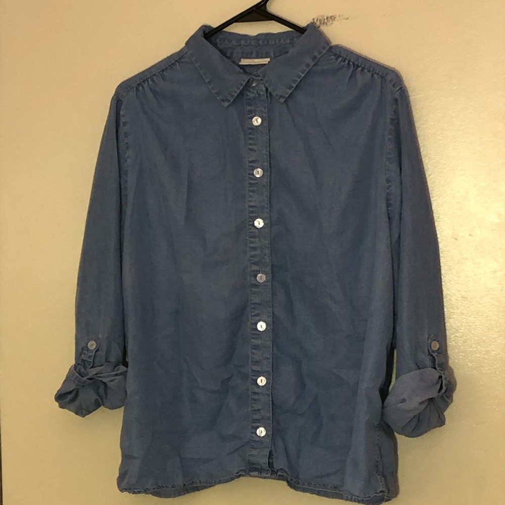 New York & Company Eva Mendes Jean Shirt